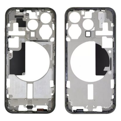 For iPhone 15 Pro Middle Frame Bezel Plate with Side Keys + Card Tray - Image 6