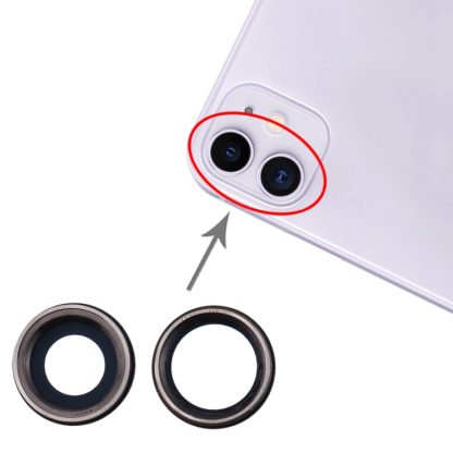 2 PCS Back Camera Bezel with Lens Cover for iPhone 11 - Image 5