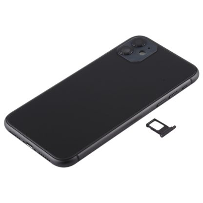 Battery Back Cover (with Side Keys & Card Tray & Power + Volume Flex Cable & Wireless Charging Module) for iPhone 11 - Image 2