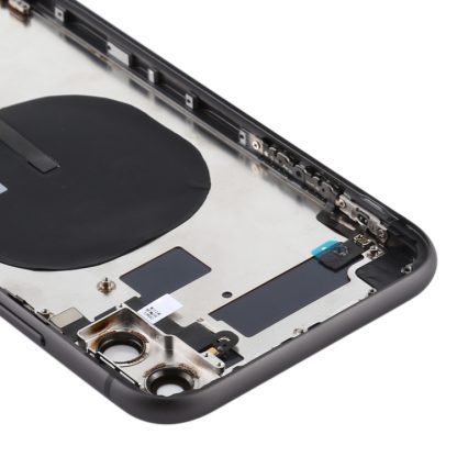Battery Back Cover (with Side Keys & Card Tray & Power + Volume Flex Cable & Wireless Charging Module) for iPhone 11 - Image 4