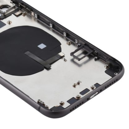 Battery Back Cover (with Side Keys & Card Tray & Power + Volume Flex Cable & Wireless Charging Module) for iPhone 11 - Image 5