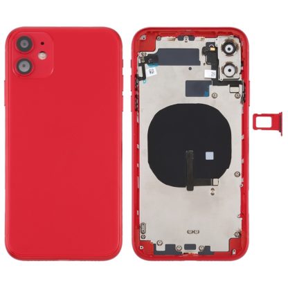 Battery Back Cover (with Side Keys & Card Tray & Power + Volume Flex Cable & Wireless Charging Module) for iPhone 11 - Image 10