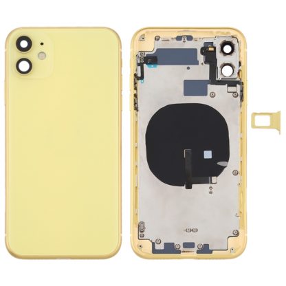 Battery Back Cover (with Side Keys & Card Tray & Power + Volume Flex Cable & Wireless Charging Module) for iPhone 11 - Image 12
