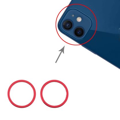 2 PCS Rear Camera Glass Lens Metal Protector Hoop Ring for iPhone 12 - Image 7
