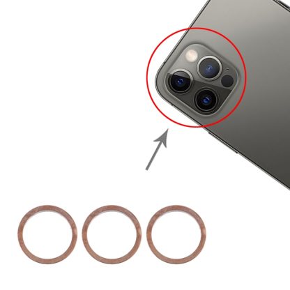 3 PCS Rear Camera Glass Lens Metal Protector Hoop Ring for iPhone 12 Pro - Image 7