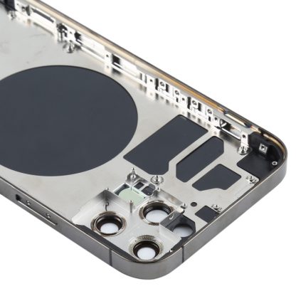 Back Housing Cover with SIM Card Tray & Side  Keys & Camera Lens for iPhone 12 Pro(Blue) - Image 4