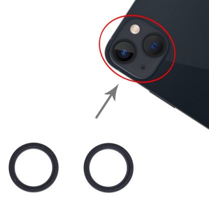 2 PCS Rear Camera Glass Lens Metal Outside Protector Hoop Ring for iPhone 13 mini - Image 4