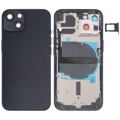 For iPhone 13 Battery Back Cover with Side Keys & Card Tray & Power + Volume Flex Cable & Wireless Charging Module - Image 7