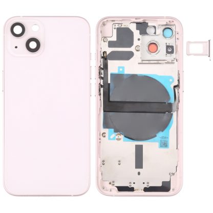 For iPhone 13 Battery Back Cover with Side Keys & Card Tray & Power + Volume Flex Cable & Wireless Charging Module - Image 8