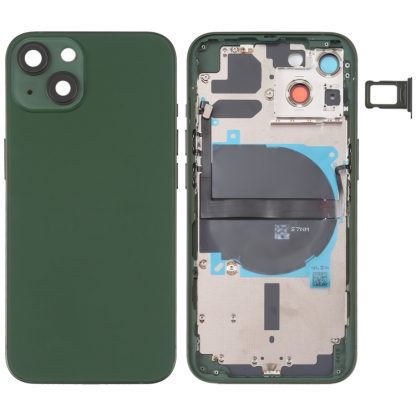 For iPhone 13 Battery Back Cover with Side Keys & Card Tray & Power + Volume Flex Cable & Wireless Charging Module - Image 9