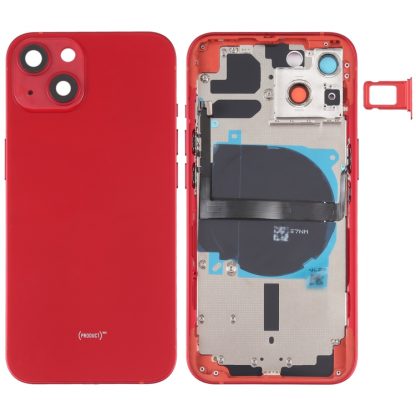 For iPhone 13 Battery Back Cover with Side Keys & Card Tray & Power + Volume Flex Cable & Wireless Charging Module - Image 11