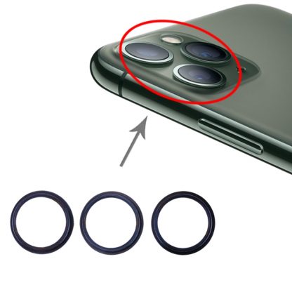 3 PCS Rear Camera Glass Lens Metal Protector Hoop Ring for iPhone 11 Pro & 11 Pro Max - Image 5