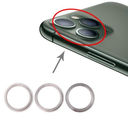 3 PCS Rear Camera Glass Lens Metal Protector Hoop Ring for iPhone 11 Pro & 11 Pro Max - Image 9