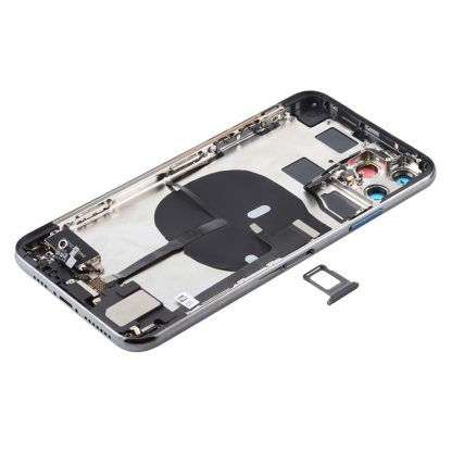 Battery Back Cover Assembly (with Side Keys & Power Button + Volume Button Flex Cable & Wireless Charging Module & Motor & Charging Port & Speaker Ringer Buzzer & Card Tray & Camera Lens Cover) for iPhone 11 Pro - Image 3