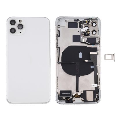 Battery Back Cover Assembly (with Side Keys & Power Button + Volume Button Flex Cable & Wireless Charging Module & Motor & Charging Port & Speaker Ringer Buzzer & Card Tray & Camera Lens Cover) for iPhone 11 Pro - Image 10