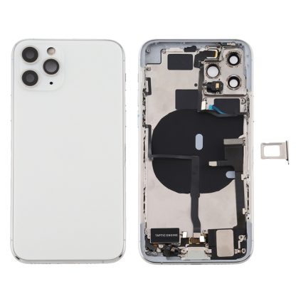 Battery Back Cover Assembly (with Side Keys & Power Button + Volume Button Flex Cable & Wireless Charging Module & Motor & Charging Port & Speaker Ringer Buzzer & Card Tray & Camera Lens Cover) for iPhone 11 Pro Max - Image 10