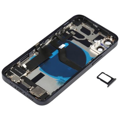 Battery Back Cover Assembly (with Side Keys & Speaker Ringer Buzzer & Motor & Camera Lens & Card Tray & Power Button + Volume Button + Charging Port & Wireless Charging Module) for iPhone 12 Mini - Image 3