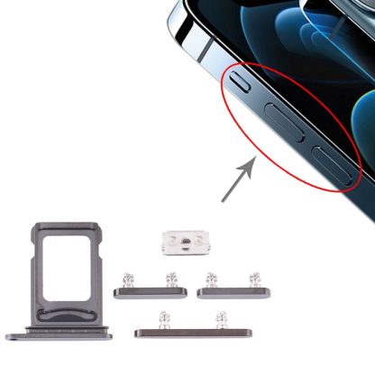 SIM Card Tray + SIM Card Tray + Side Keys for iPhone 12 Pro Max - Image 5