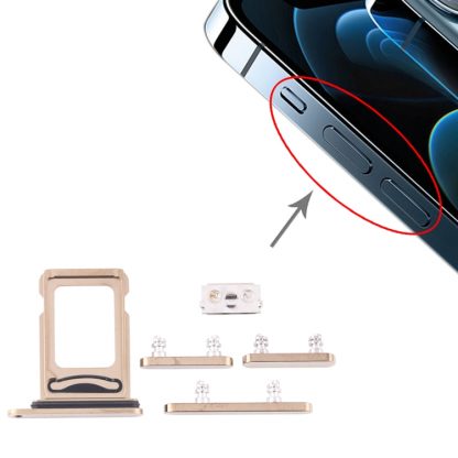 SIM Card Tray + SIM Card Tray + Side Keys for iPhone 12 Pro Max - Image 6