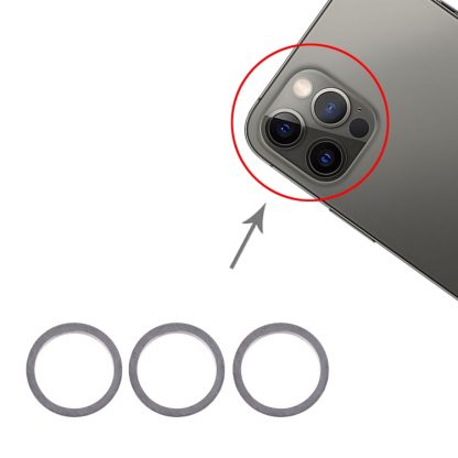 3 PCS Rear Camera Glass Lens Metal Protector Hoop Ring for iPhone 12 Pro Max - Image 6