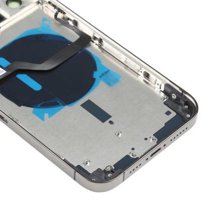 Battery Back Cover (with Side Keys & Card Tray & Power + Volume Flex Cable & Wireless Charging Module) for iPhone 12 Pro Max - Image 5