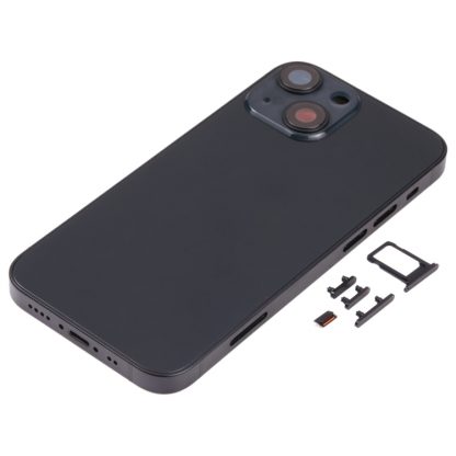 Back Housing Cover with SIM Card Tray & Side  Keys & Camera Lens for iPhone 13 Mini - Image 2