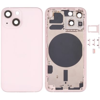 Back Housing Cover with SIM Card Tray & Side  Keys & Camera Lens for iPhone 13 Mini - Image 7