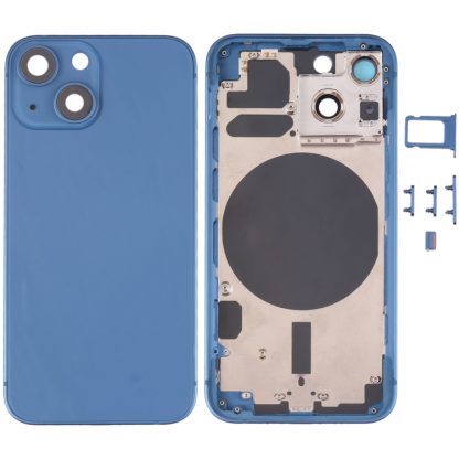 Back Housing Cover with SIM Card Tray & Side  Keys & Camera Lens for iPhone 13 Mini - Image 8