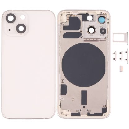 Back Housing Cover with SIM Card Tray & Side  Keys & Camera Lens for iPhone 13 Mini - Image 10