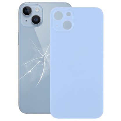 For iPhone 14 Plus Easy Replacement Big Camera Hole Glass Back Battery Cover - Image 7