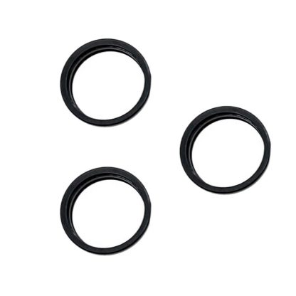 For iPhone 15 Pro / 15 Pro Max 3pcs/set Rear Camera Glass Lens Metal Outside Protector Hoop Ring - Image 3