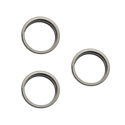 For iPhone 15 Pro / 15 Pro Max 3pcs/set Rear Camera Glass Lens Metal Outside Protector Hoop Ring - Image 4