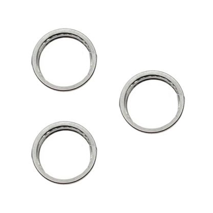 For iPhone 15 Pro / 15 Pro Max 3pcs/set Rear Camera Glass Lens Metal Outside Protector Hoop Ring - Image 6