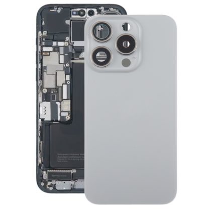 For iPhone 15 Pro Glass Battery Back Cover with Camera Lens Cover - Image 8
