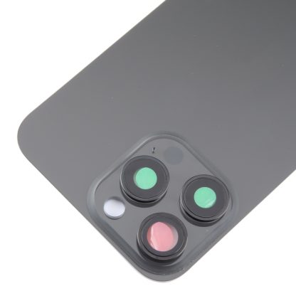 For iPhone 15 Pro Max Glass Battery Back Cover with Camera Lens Cover - Image 4