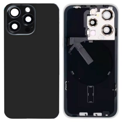 For iPhone 15 Pro Glass Battery Back Cover with Flash Bracket + Wireless Charging Module - Image 6