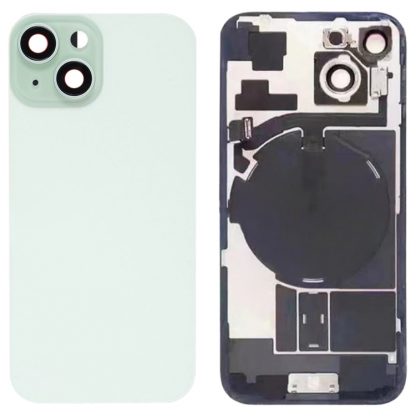For iPhone 15 Glass Battery Back Cover with Flash Bracket + Wireless Charging Module - Image 8