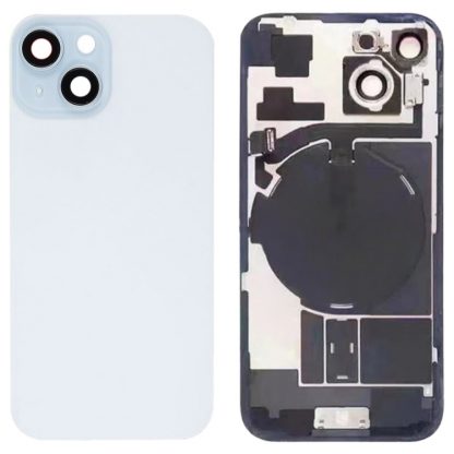 For iPhone 15 Glass Battery Back Cover with Flash Bracket + Wireless Charging Module - Image 9