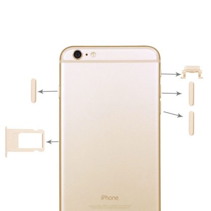 4 in 1 for iPhone 6 Plus (Card Tray + Volume Control Key + Power Button + Mute Switch Vibrator Key) - Image 5