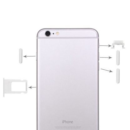 4 in 1 for iPhone 6 Plus (Card Tray + Volume Control Key + Power Button + Mute Switch Vibrator Key) - Image 7