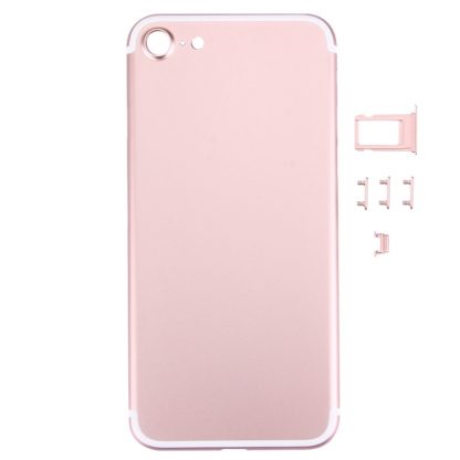 5 in 1 for iPhone 7 (Back Cover + Card Tray + Volume Control Key + Power Button + Mute Switch Vibrator Key) Full Assembly Housing Cover - Image 11