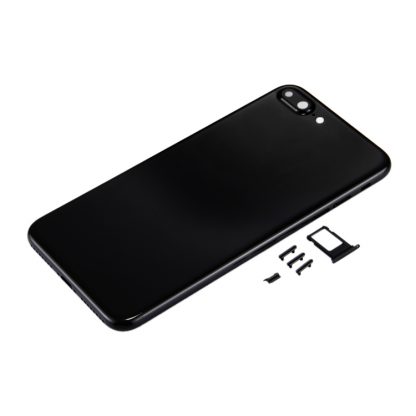 6 in 1 for iPhone 7 Plus (Back Cover + Card Tray + Volume Control Key + Power Button + Mute Switch Vibrator Key + Sign) Full Assembly Housing Cover (Jet Black) - Image 4