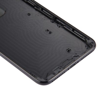 6 in 1 for iPhone 7 Plus (Back Cover + Card Tray + Volume Control Key + Power Button + Mute Switch Vibrator Key + Sign) Full Assembly Housing Cover (Jet Black) - Image 6