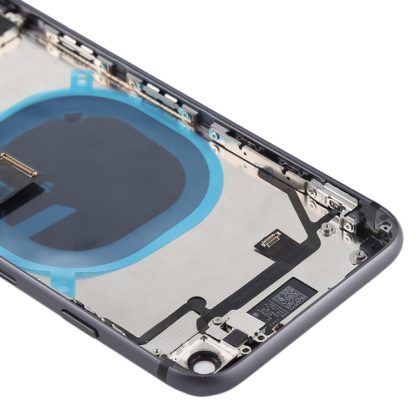 Battery Back Cover Assembly with Side Keys & Vibrator & Speaker Ringer Buzzer & Power Button + Volume Button Flex Cable & Card Tray for iPhone 8 - Image 5