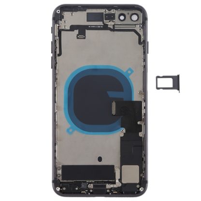 Battery Back Cover Assembly with Side Keys & Vibrator & Speaker Ringer Buzzer & Power Button + Volume Button Flex Cable & Card Tray for iPhone 8 Plus - Image 3