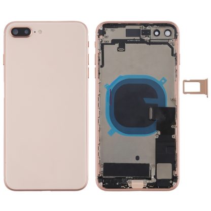 Battery Back Cover Assembly with Side Keys & Vibrator & Speaker Ringer Buzzer & Power Button + Volume Button Flex Cable & Card Tray for iPhone 8 Plus - Image 9