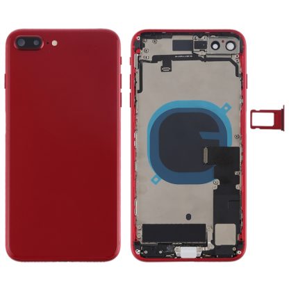 Battery Back Cover Assembly with Side Keys & Vibrator & Speaker Ringer Buzzer & Power Button + Volume Button Flex Cable & Card Tray for iPhone 8 Plus - Image 10