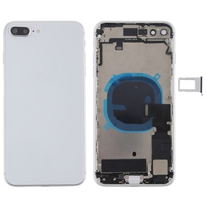 Battery Back Cover Assembly with Side Keys & Vibrator & Speaker Ringer Buzzer & Power Button + Volume Button Flex Cable & Card Tray for iPhone 8 Plus - Image 11