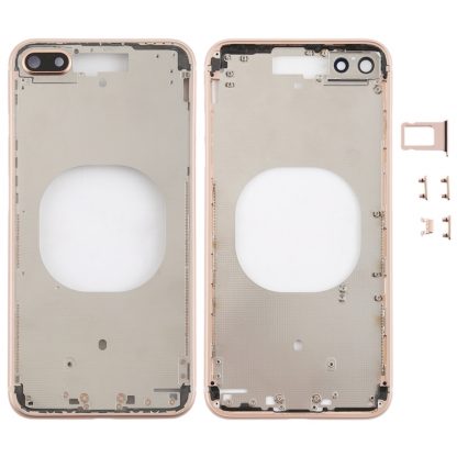 Transparent Back Cover with Camera Lens & SIM Card Tray & Side Keys for iPhone 8 Plus - Image 7