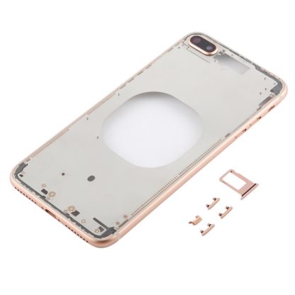 Transparent Back Cover with Camera Lens & SIM Card Tray & Side Keys for iPhone 8 Plus - Image 2